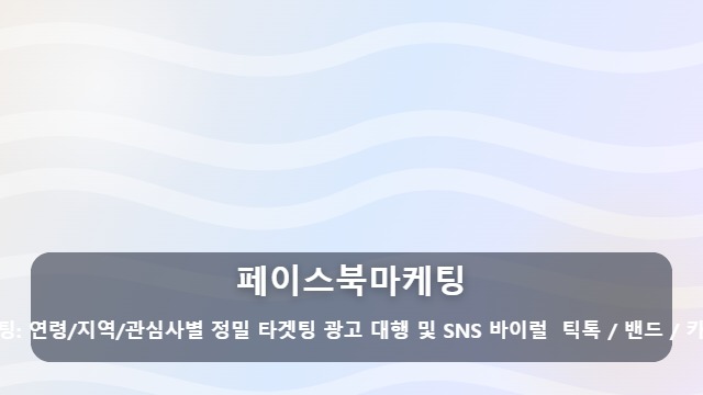 페이스북마케팅 매출을 올리는 페이스북마케팅 초보자용 단계별 실전 가이드 대표 이미지