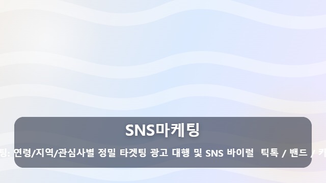 SNS마케팅 실패 없는 SNS마케팅, 진짜 효율과 단순 노출의 차이는 무엇일까? 대표 이미지