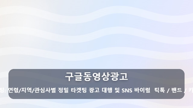 구글동영상광고 구글동영상광고 효율 높이는 법, 유튜브와 SNS 광고 중 어디가 더 나을까? 대표 이미지