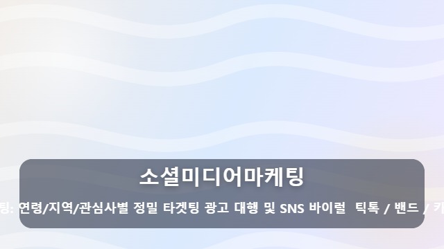 소셜미디어마케팅 소셜미디어마케팅 효율 높이는 방법, 내 업종에 맞는 채널 선택 가이드 대표 이미지