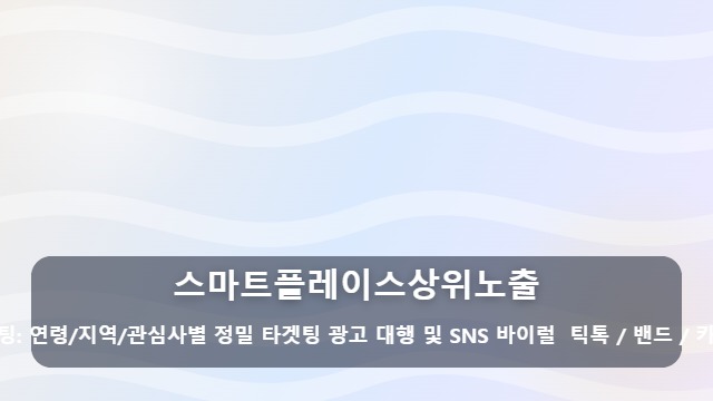 스마트플레이스상위노출 스마트플레이스상위노출, 지도 앱에서 우리 가게가 보이지 않는 이유는 무엇일까요? 대표 이미지